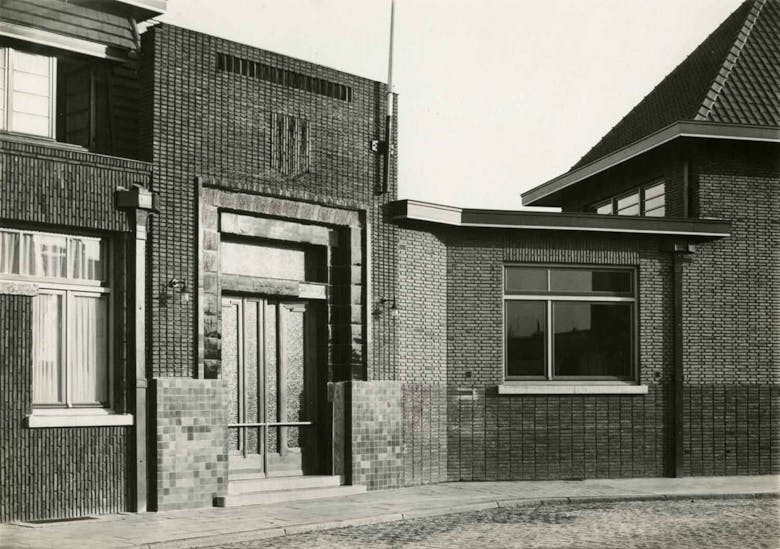 Alfred Portielje en Jan De Braey, stedelijke basisschool in Antwerpen (Berchem), 1928